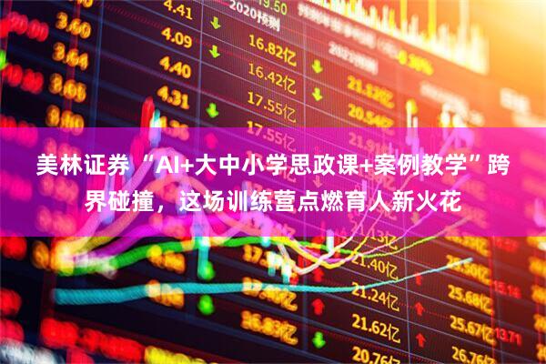 美林证券 “AI+大中小学思政课+案例教学”跨界碰撞，这场训练营点燃育人新火花